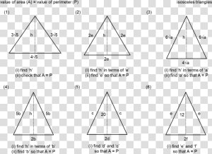 Equable Isosceles Triangles   Triangle  HD Png Download