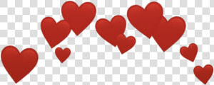  red  heart  hearts  heartcrown  heartcrowns  crown   Transparent Blue Heart Emoji  HD Png Download