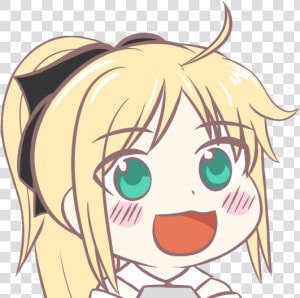 Saber Transparent Moe   Fate Stay Night Saber Chibi  HD Png Download