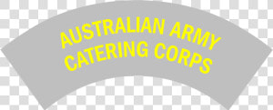 Australian Army Catering Corps Battledress Flash Second   Circle  HD Png Download