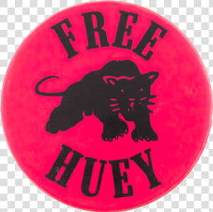 Free Huey Cause Button Museum   Cougar  HD Png Download