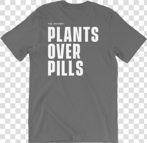 Plantsoverpills Outlinewhite Black Back Tshirt  HD Png Download