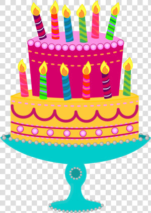 Free Clipart Birthday Cake With Candles   Birthday Clipart  HD Png Download