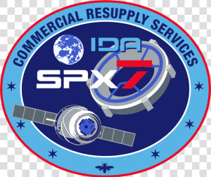 Spacex Crs 7 Patch   Airplane  HD Png Download