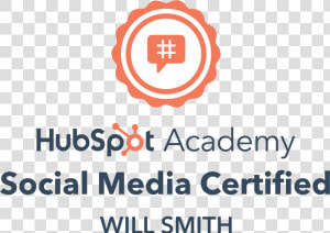 Hubspot Social Marketing Certificate  HD Png Download