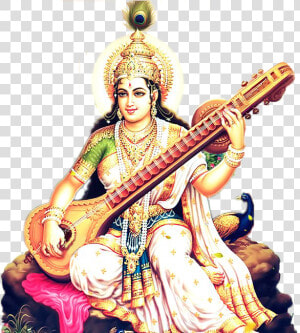 Saraswati Devi Images Hd   Png Download   Saraswati Maa Image With Quotes  Transparent Png