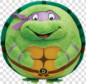 Ty Beanie Ballz Teenage Mutant Ninja Turtles Donatello   Tartaruge Di Peluche Rotonde  HD Png Download