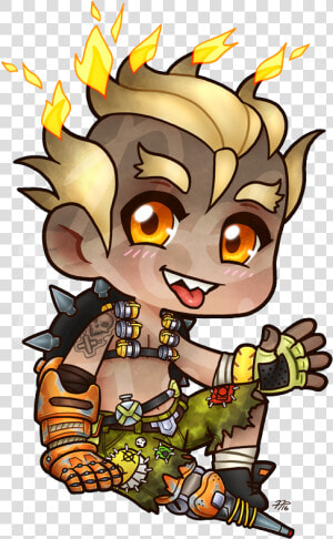 Overwatch Junkrat Anime Fanart  HD Png Download