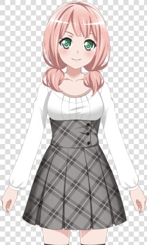 Female Student Checkered Skirt Cartoon Png   Himari Uehara  Transparent Png