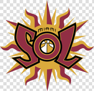 Miami Sol Logo Png Transparent   Women  39 s National Basketball Association Teams In Miami  Png Download