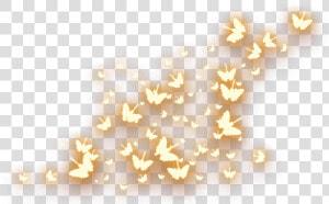  ftestickers  butterflies  butterflylight  glowing   Gold Glow Butterfly Png  Transparent Png