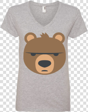 Big Bear Emoji Ladies   Fan Shirts For Volleyball  HD Png Download