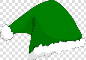 Ear Pointed Ears Clipart Elf Hat Free On Net Transparent   Green Santa Hat Clipart  HD Png Download