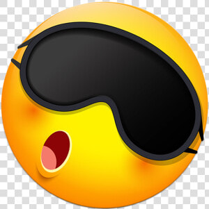 Emoji  Sleep  Sleeping  Glasses  Sleeping Patch  Nape   Emoji Sommeil  HD Png Download