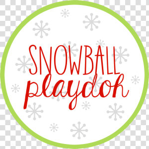 Snowball Playdoh Printable   Circle  HD Png Download