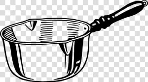 Cliparts For Free Download Pan Clipart Sauce Pan And   Saucepan Black And White  HD Png Download