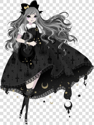 Art Lolita Commission Lolita Fashion Lolita Fashion   Anime Girl Lolita Gothic  HD Png Download