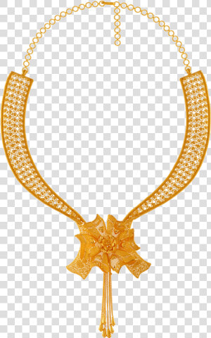 Chandra Jewellers 22kt Yellow Gold Necklace For Women   Pc Chandra Jewellers Necklace Collection With Price  HD Png Download