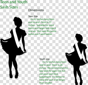 Teen Youth Sizes Little Miss United States State Sash   Pageant Life Silhouette  HD Png Download