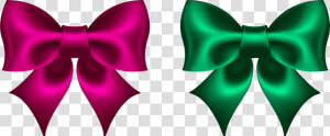 Christmas Bow Tie Clipart 13 Clip Art   Pink And Green Bow  HD Png Download