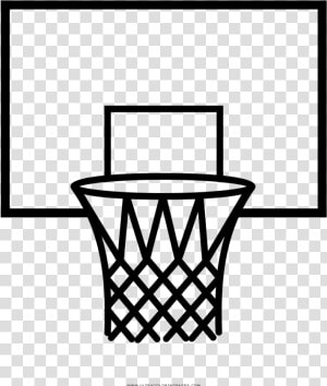 Basketball Hoop Coloring Page   Transparent Background Basketball Hoop Clipart  HD Png Download