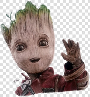 Baby Groot Png Free Image   Realistic Baby Groot Drawing  Transparent Png