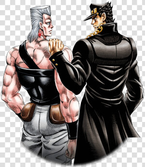 Unit Jotaro Kujo And Jean Pierre Polnareff   Jean Pierre Polnareff And Jotaro  HD Png Download