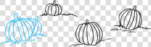 How To Draw Pumpkin Patch   Draw A Pumpkin Patch  HD Png Download