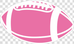 Pink Football Clipart   Pink Powder Puff Football  HD Png Download