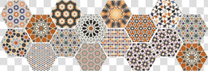 Multi Coloured Bold Hexagon Décor Tile 285x330mm Deco   Realonda Andalusi 33x28 5  HD Png Download