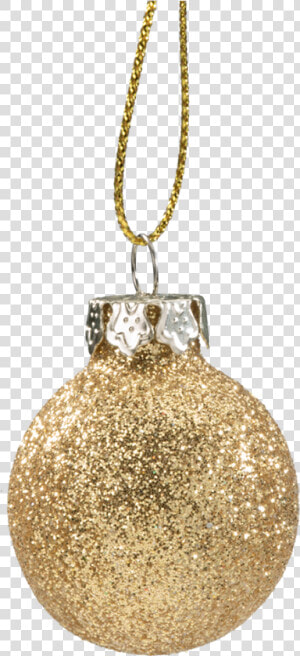 Glass Bauble Gold With Glitter  3cm   Bauble Png Transparent Gold  Png Download