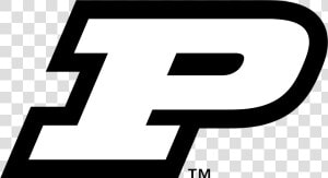 Purdue Black And White  HD Png Download