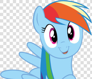 Rainbow Dash Cute Face Vector By Br david   Rainbow Dash Cute Vector  HD Png Download