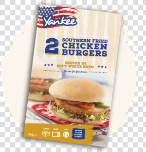 Yankee Southern Fried Chicken Burgers   Yankee Cheese Burger  HD Png Download