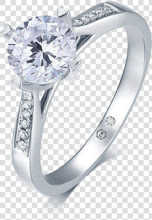 Diamond Square Solitaire Rings For Women  HD Png Download