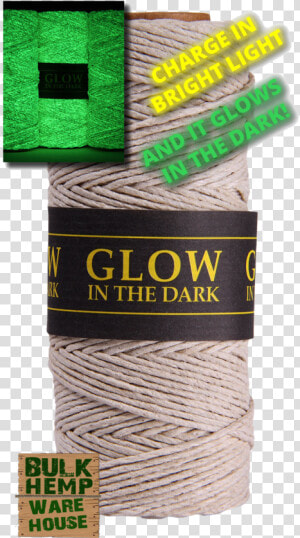 Glow In The Dark 1 Mm Hemp Twine   Glow In The Dark Macrame  HD Png Download