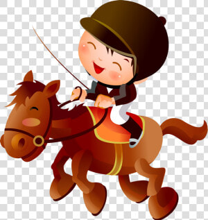 Horse Riding Cartoon Png   Ride A Horse Cartoon Png  Transparent Png