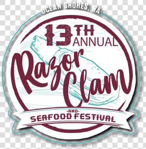 Clam Chowder Clip Art   Ocean Shores Razor Clam Festival 2019  HD Png Download