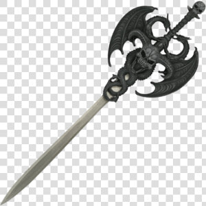 Demon Dragon Sword Plaque   Dragon Sword Png  Transparent Png