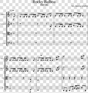 Rocky Balboa Theme Piano Sheet Music  HD Png Download