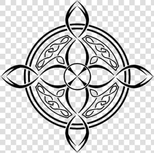 Celtic Cross Tattoo   Celtic Knot Compass Rose  HD Png Download