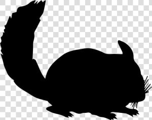 Chinchilla Silhouette Rodent Rex Rabbit   Chinchilla Silhouette  HD Png Download