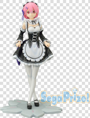 Zero Starting Life In Another World Ram Curtsey Premium   Re Zero Life In Another World Premium Figure Ram Curtsey  HD Png Download