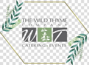 Twtc Logo Watercolor Foliage Copy   Wild Thyme Company Logo  HD Png Download