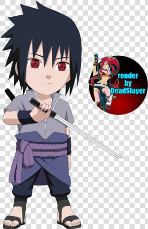 Chibi Sasuke Uchiha Render By Noamanga On Deviantart   Sasuke Rinne Sharingan Chibi  HD Png Download