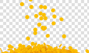 Coins Pack Is 2d Stylized Motion Design Elements On   Gold Coins Falling Png  Transparent Png