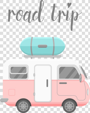 Road Trip Clipart Caravan  HD Png Download