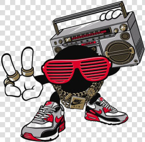 Sound Nike Illustration T shirt Graffiti Shoe Rock   Mr Bad Airs  HD Png Download