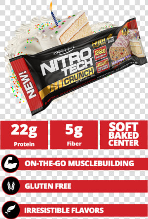 Featured Mobile Crunch   Muscletech Nitro Tech Crunch Bar Png  Transparent Png