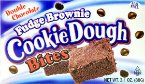 Cookie Dough Bites Fudge Brownie 88g Front   Snack Cake  HD Png Download